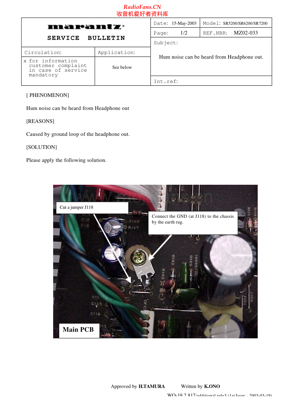 Marantz-SR6200-avr-sb 维修电路原理图.pdf_第1页