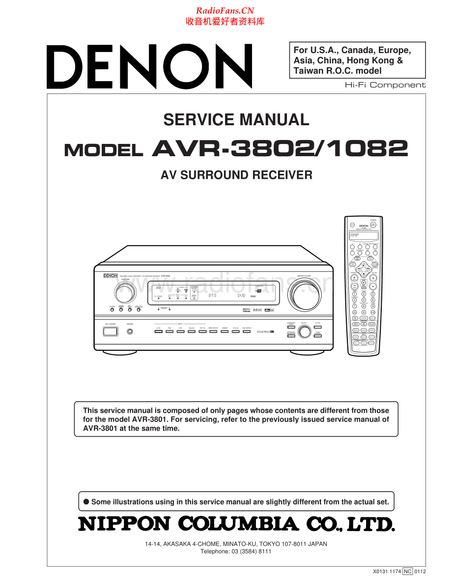 Denon-AVR1082-avr-sm维修电路原理图.pdf_第1页