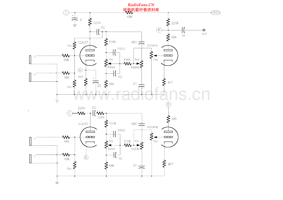 Danelectro-ST-pre-sch维修电路原理图.pdf_第1页