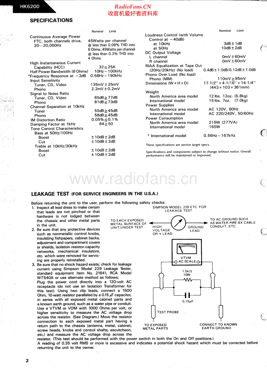 HarmanKardon-HK6200-int-sm维修电路原理图.pdf_第2页