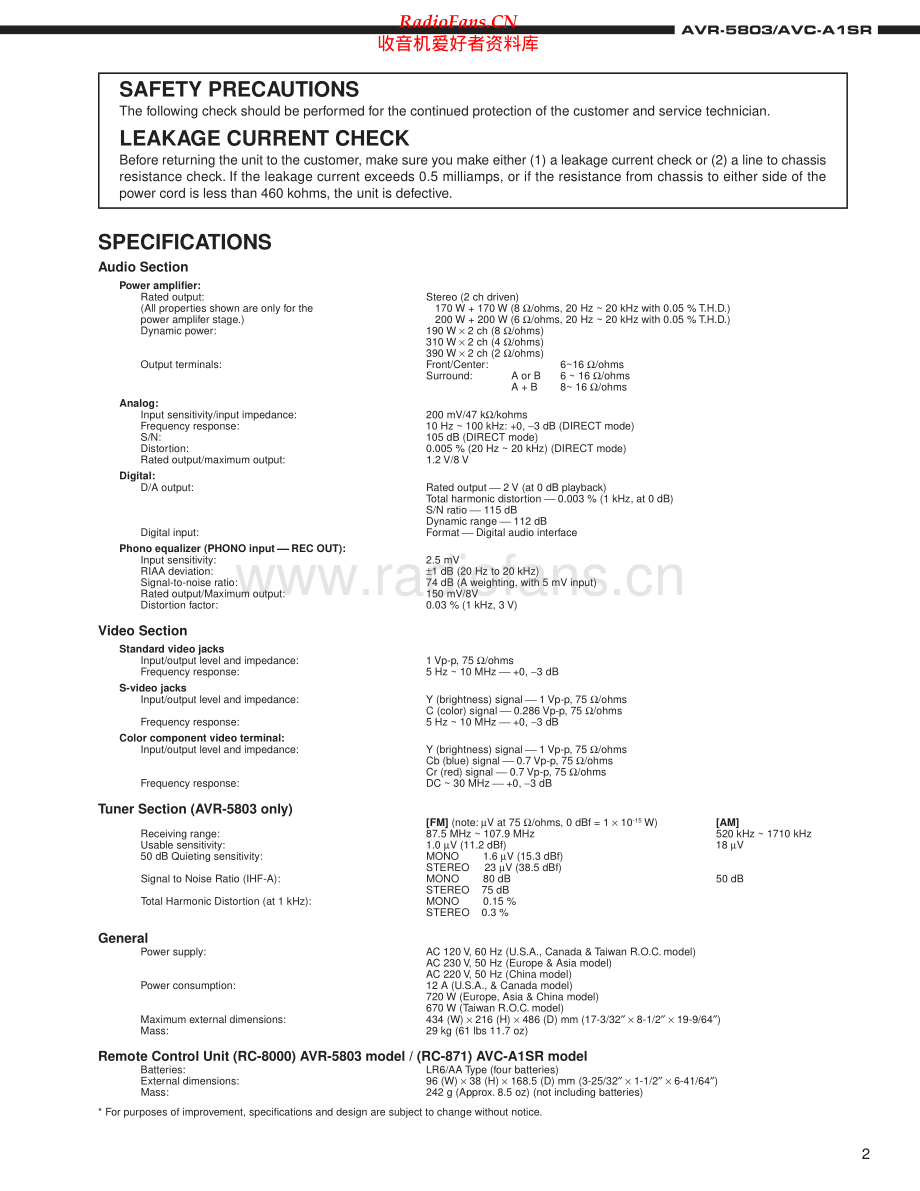 Denon-AVCA1SR-avr-sm维修电路原理图.pdf_第2页