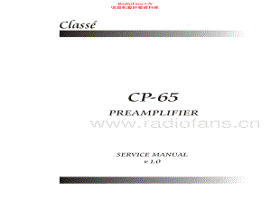 Classe-CP65-pre-sm维修电路原理图.pdf
