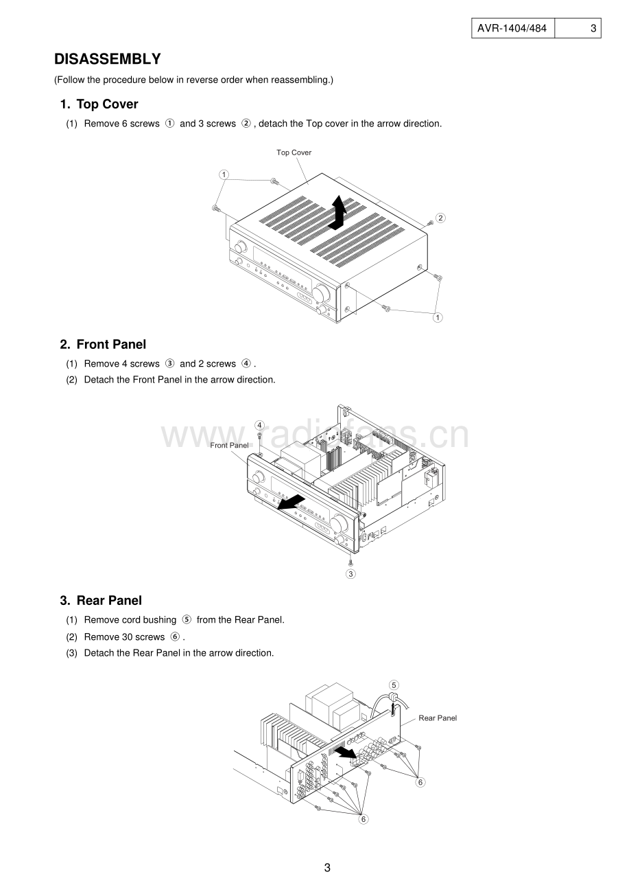 Denon-AVR1404-avr-sm维修电路原理图.pdf_第3页