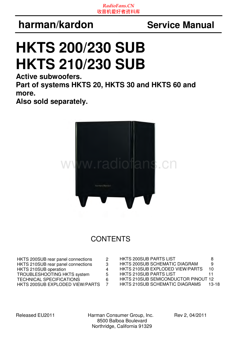 HarmanKardon-HKTS200-sub-sm维修电路原理图.pdf_第1页