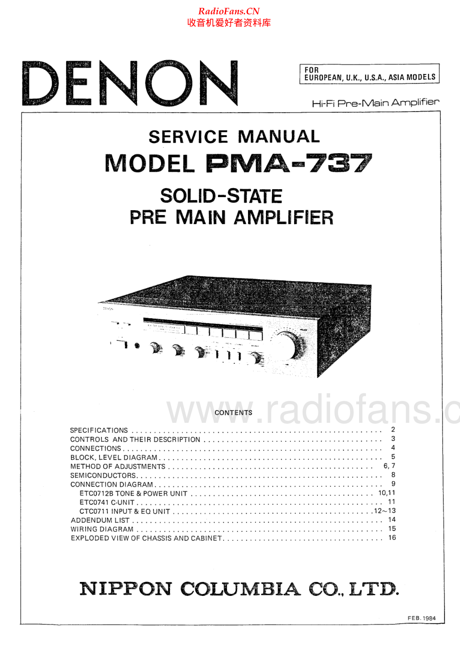 Denon-PMA737-int-sm维修电路原理图.pdf_第1页