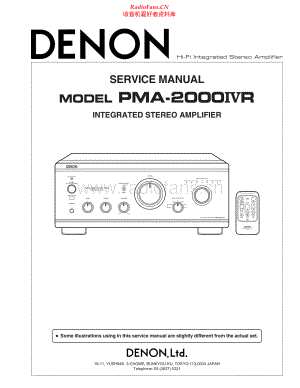 Denon-PMA2000IVR-int-sm维修电路原理图.pdf