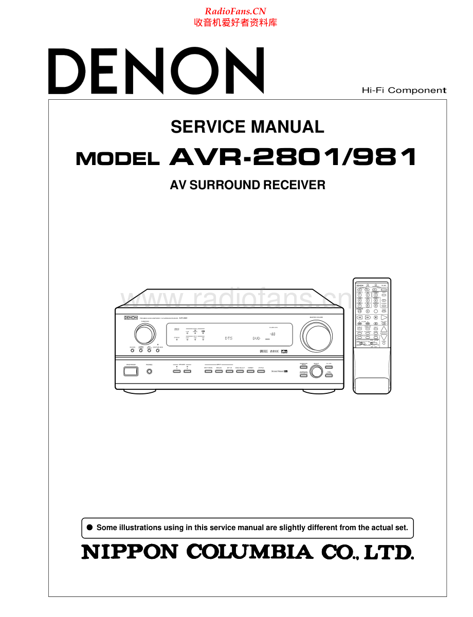 Denon-AVR2801-avr-sm维修电路原理图.pdf_第1页