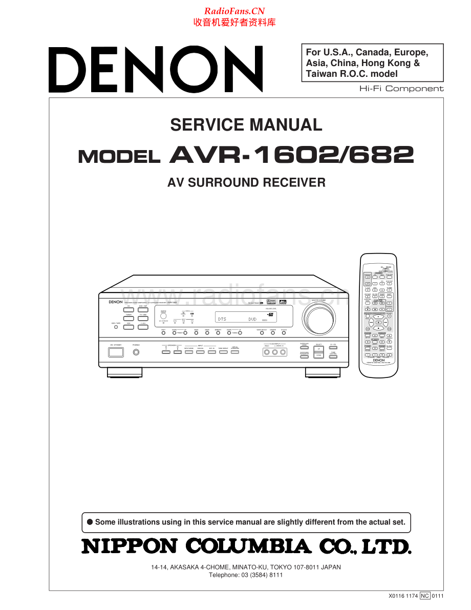 Denon-AVR682-avr-sm维修电路原理图.pdf_第1页