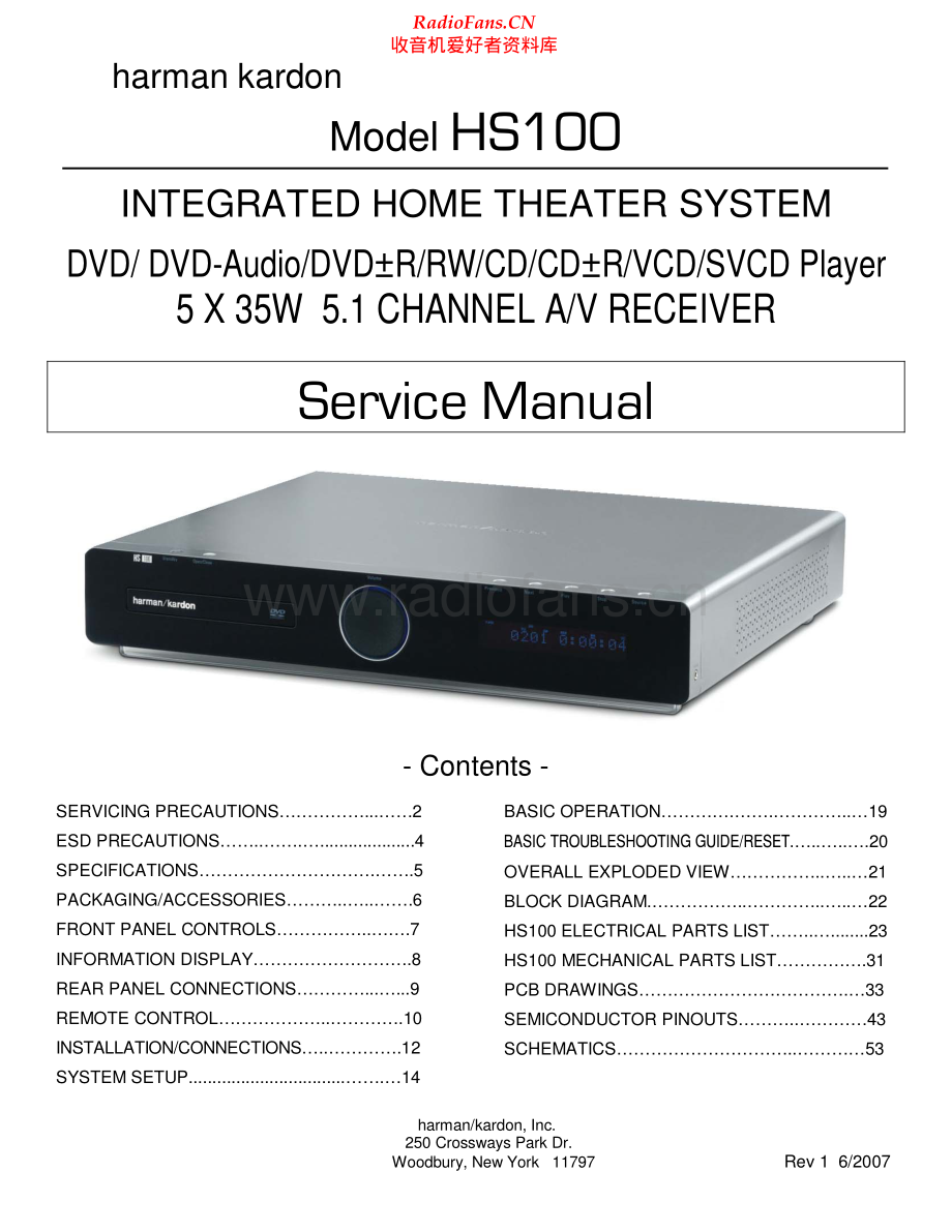 HarmanKardon-HS100MK1-hts-sm维修电路原理图.pdf_第1页