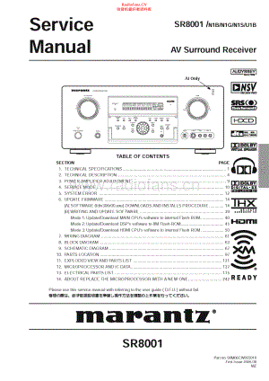 Marantz-SR8001-avr-sm 维修电路原理图.pdf