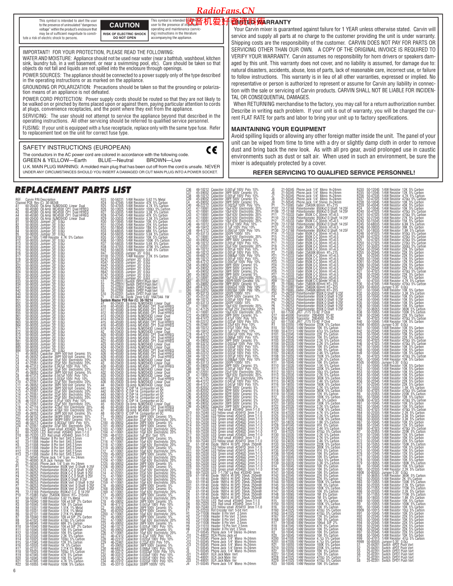 Carvin-C2444-mix-sup维修电路原理图.pdf_第1页