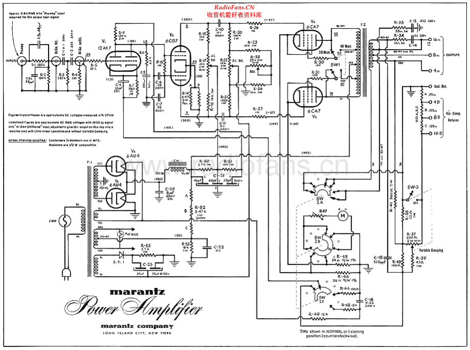 Marantz-Model2-pwr-sch 维修电路原理图.pdf_第1页