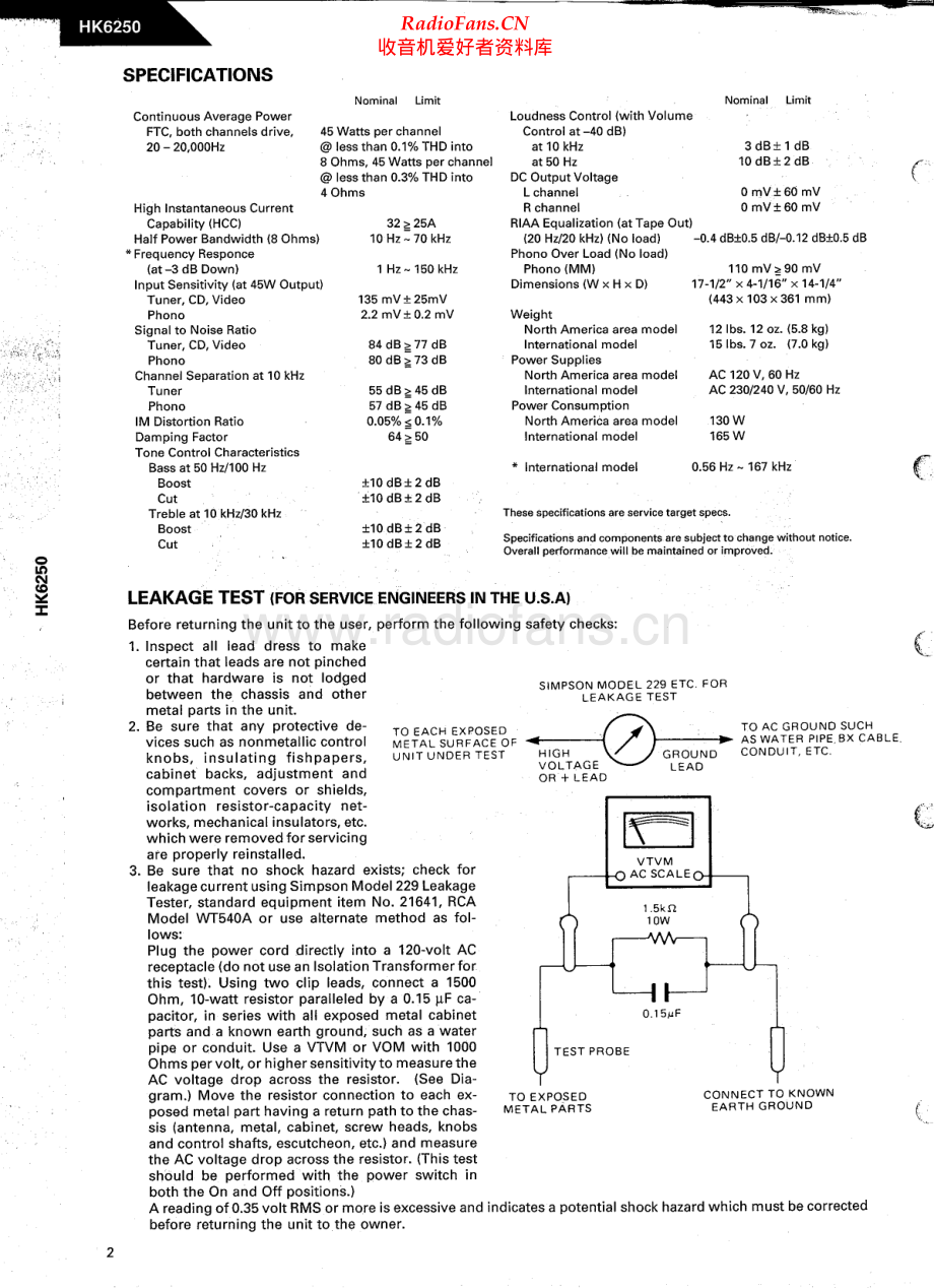 HarmanKardon-HK6250-int-sm维修电路原理图.pdf_第2页