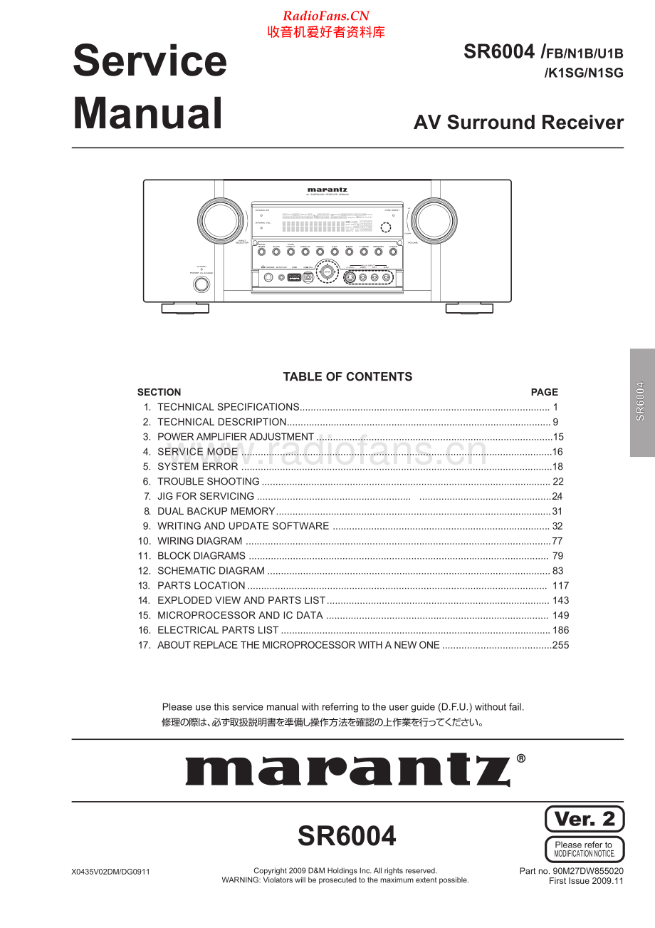 Marantz-SR6004-avr-sm 维修电路原理图.pdf_第1页