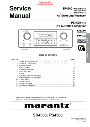 Marantz-SR4500-avr-sm 维修电路原理图.pdf