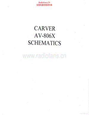 Carver-AV806X-pwr-sch维修电路原理图.pdf