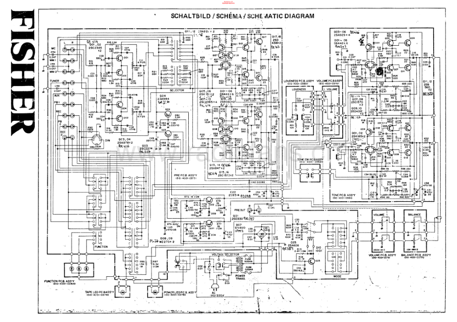 Fisher-CC3000-pre-sch维修电路原理图.pdf_第1页