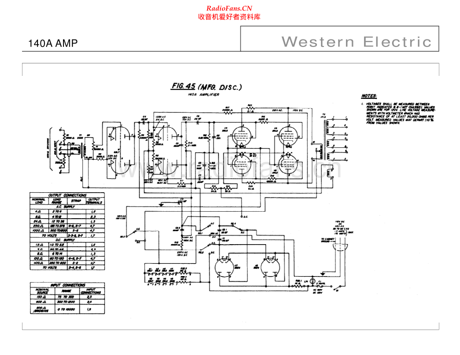 WesternElectric-142A-pwr-sch2 维修电路原理图.pdf_第1页