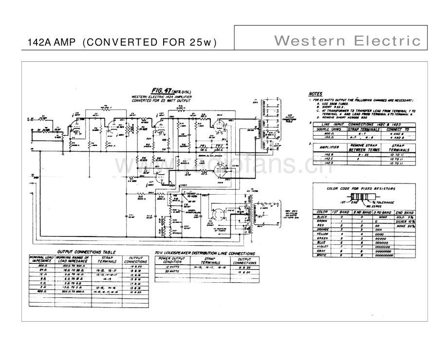 WesternElectric-142A-pwr-sch2 维修电路原理图.pdf_第3页