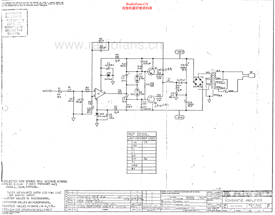 JBL-6001-pwr-sch 维修电路原理图.pdf_第1页