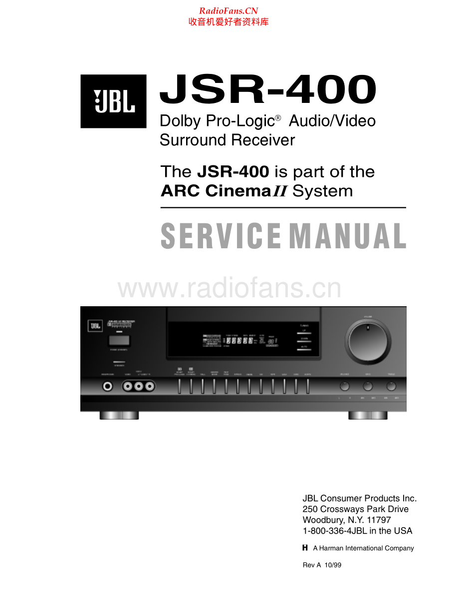 JBL-JSR400-sur-sm 维修电路原理图.pdf_第1页