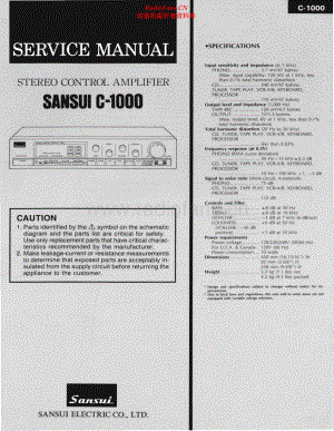 Sansui-C1000-pre-sm 维修电路原理图.pdf