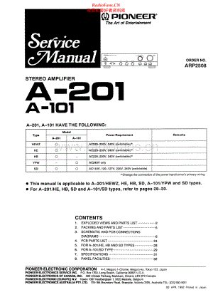 Pioneer-A201-int-sm 维修电路原理图.pdf
