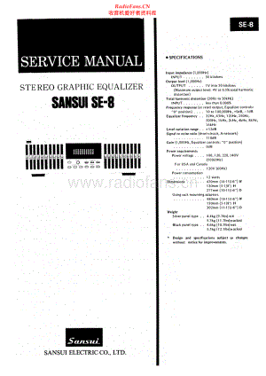 Sansui-SE8-eq-sm 维修电路原理图.pdf
