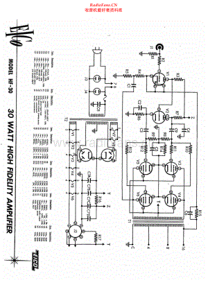 Eico-HF30SAMS-pwr-sch维修电路原理图.pdf