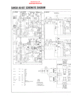 Sansui-AUD607-int-sch 维修电路原理图.pdf