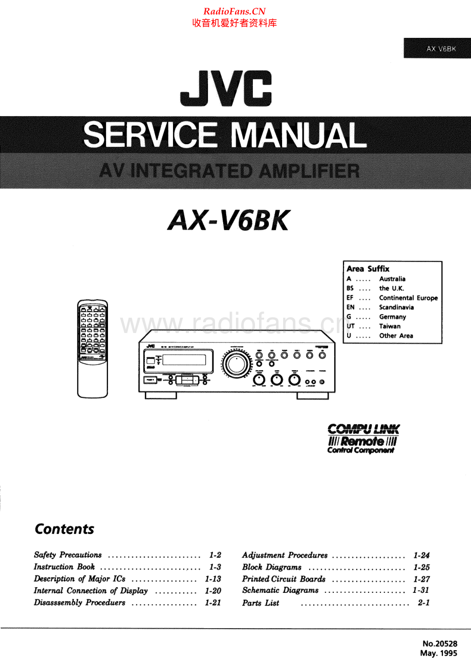 JVC-AXV6BK-int-sm 维修电路原理图.pdf_第1页