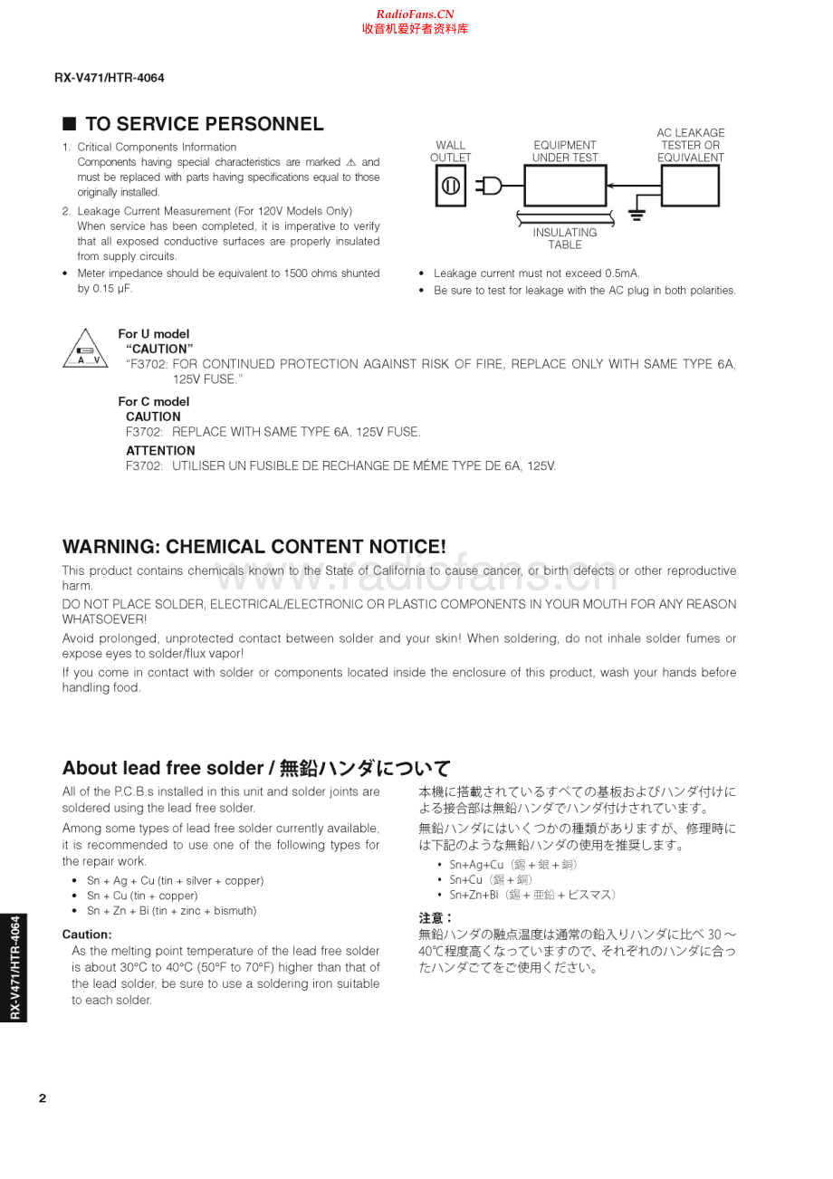 Yamaha-HTR4064-hts-sm 维修电路原理图.pdf_第2页