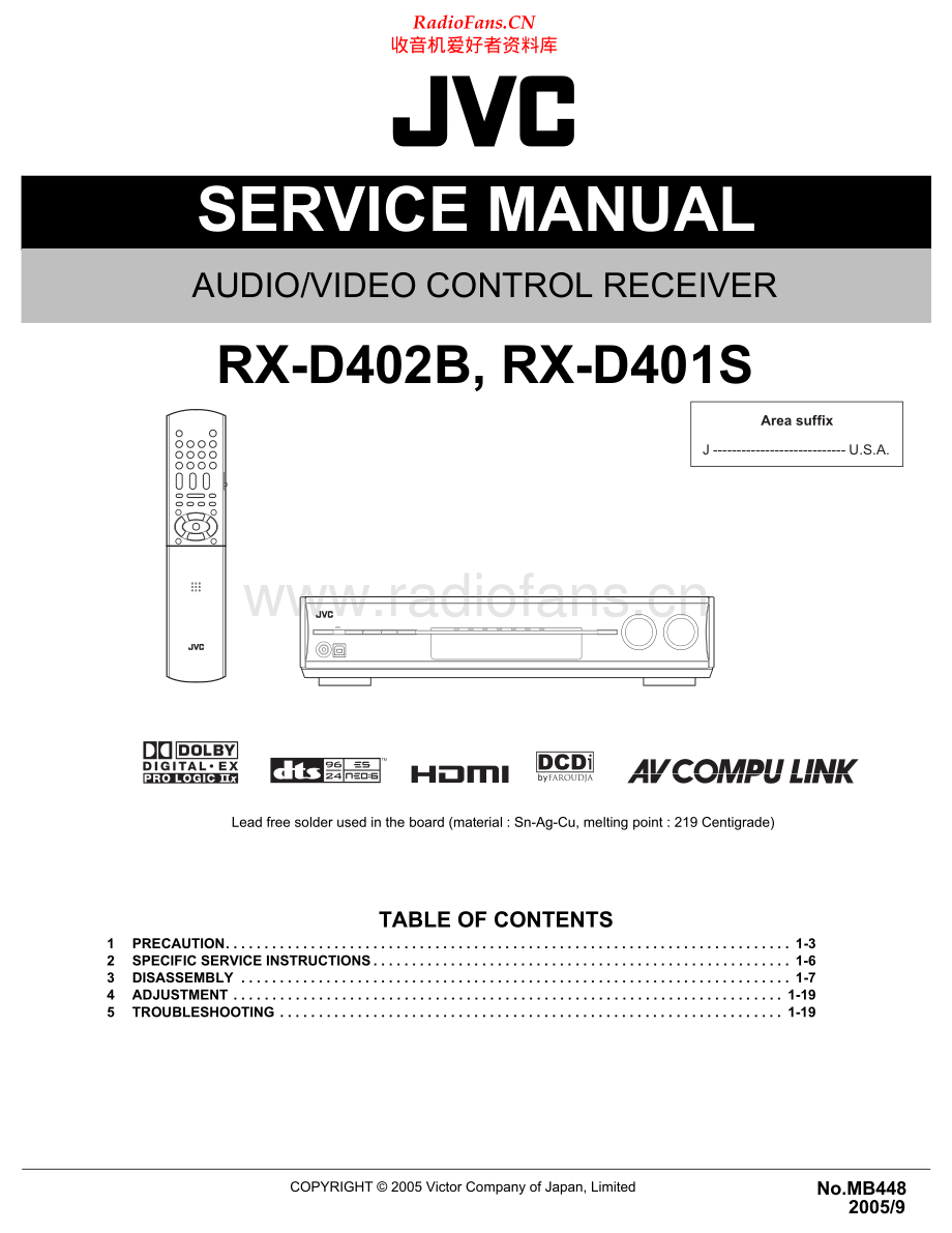 JVC-RXD402B-avr-sch 维修电路原理图.pdf_第1页