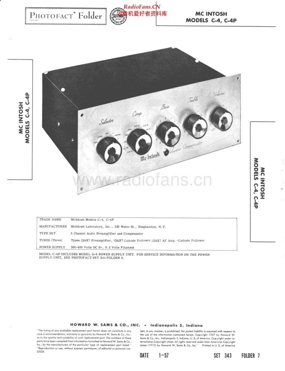 McIntosh-C4P-pre-sm 维修电路原理图.pdf_第1页