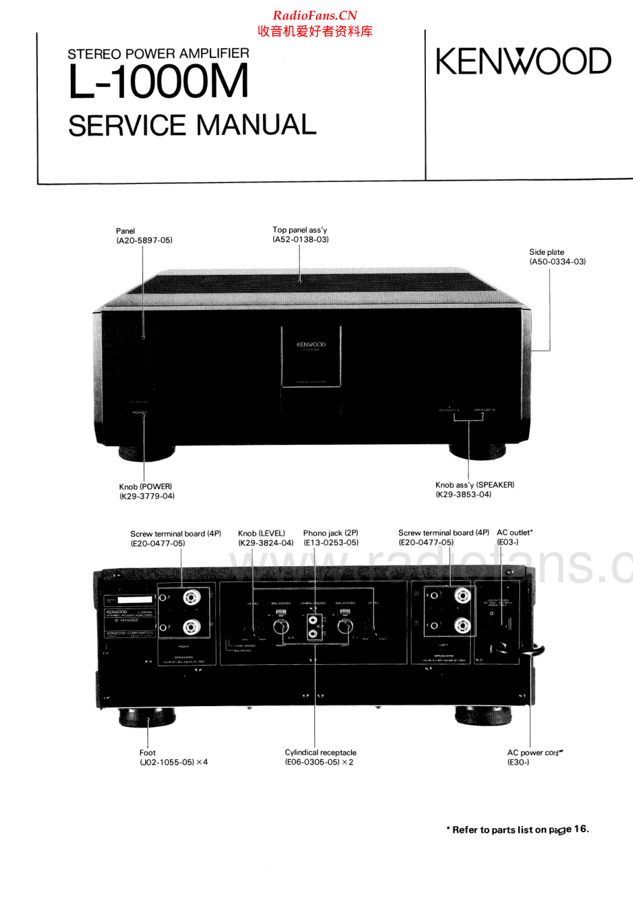 Kenwood-L1000M-pwr-sm 维修电路原理图.pdf_第1页