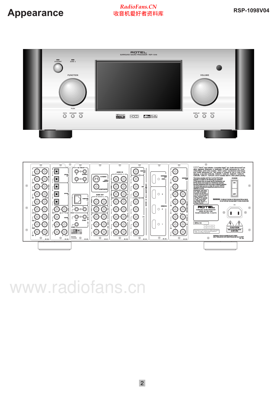 Rotel-RSP1098_v04-ssp-sm 维修电路原理图.pdf_第2页