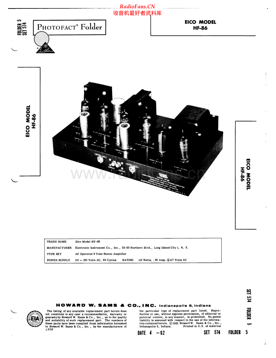 Eico-HF86SAMS-pwr-sm维修电路原理图.pdf_第1页