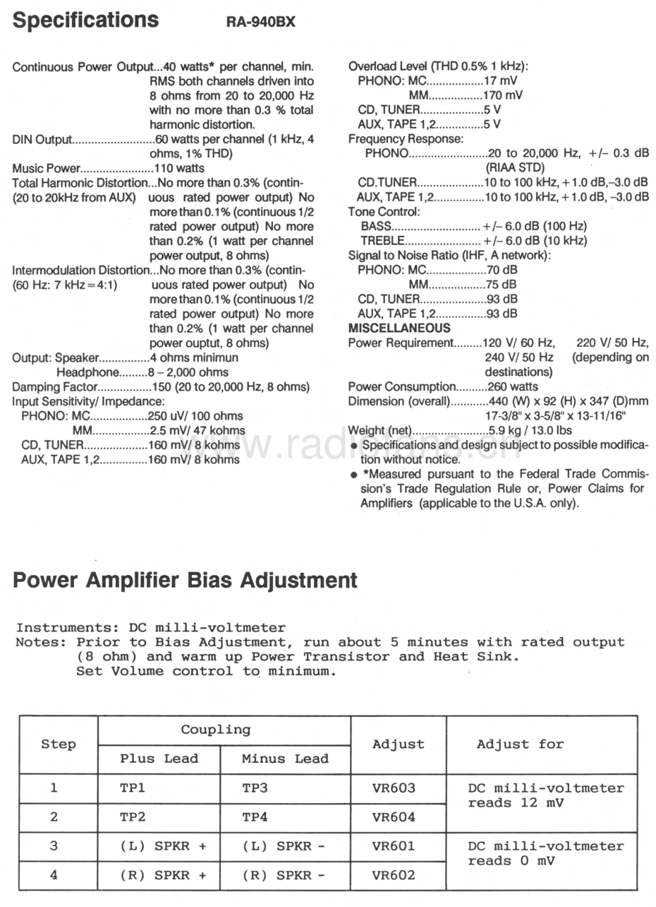 Rotel-RA940BX-int-sm 维修电路原理图.pdf_第3页