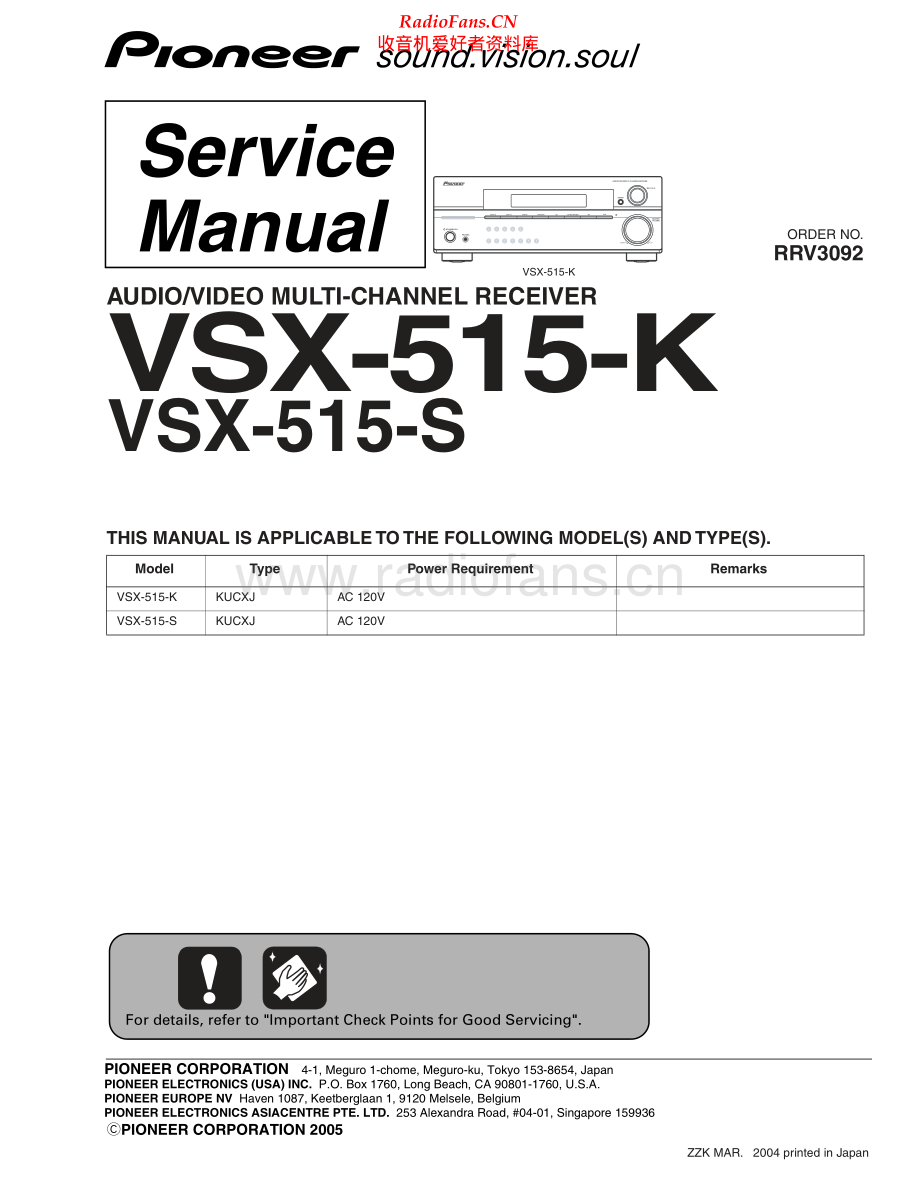 Pioneer-VSX515S-avr-sm 维修电路原理图.pdf_第1页