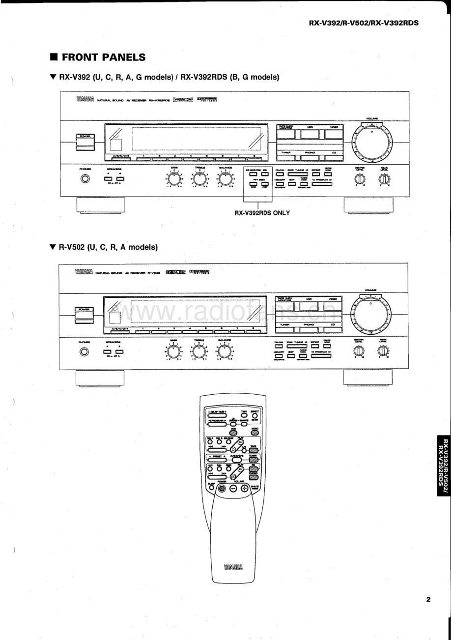 Yamaha-RXV392-avr-sm(1) 维修电路原理图.pdf_第3页