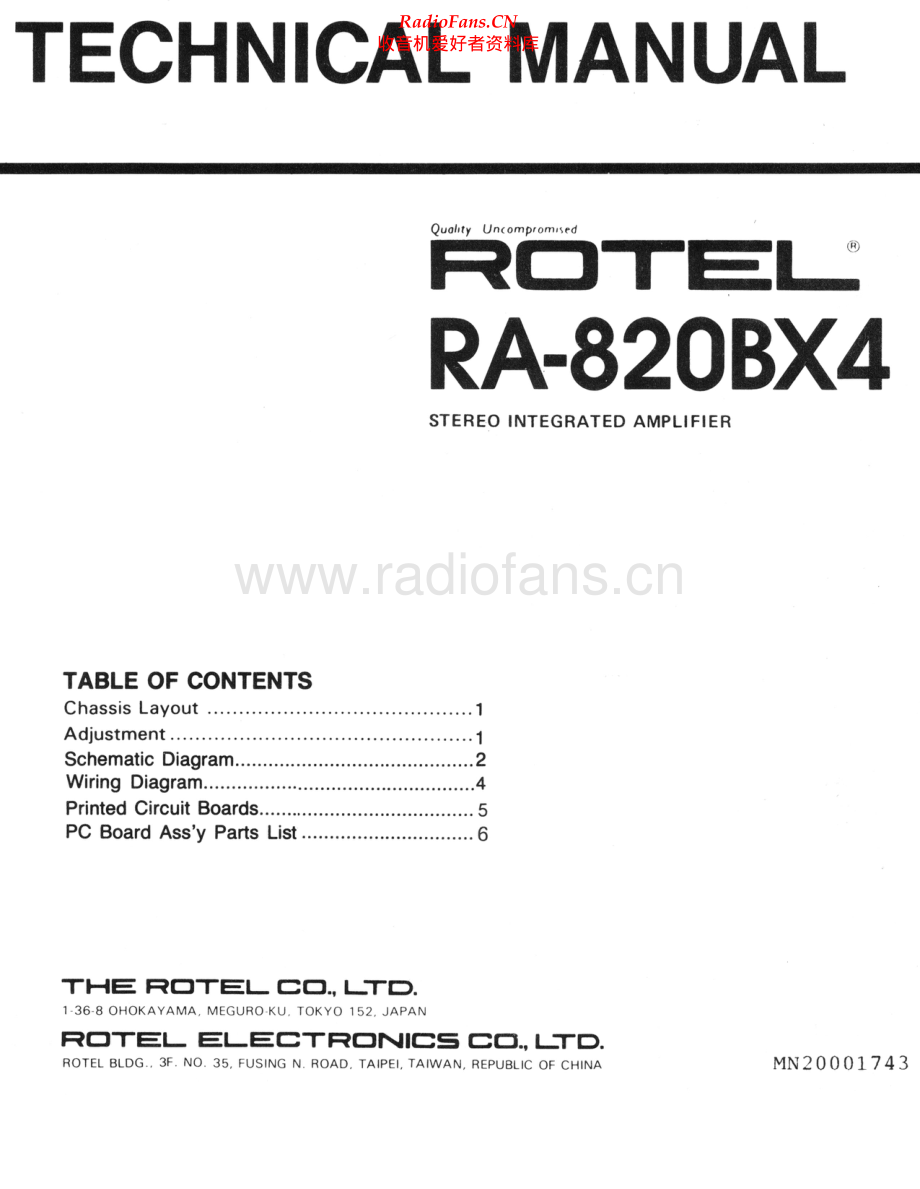 Rotel-RA820BX4-int-sm 维修电路原理图.pdf_第1页