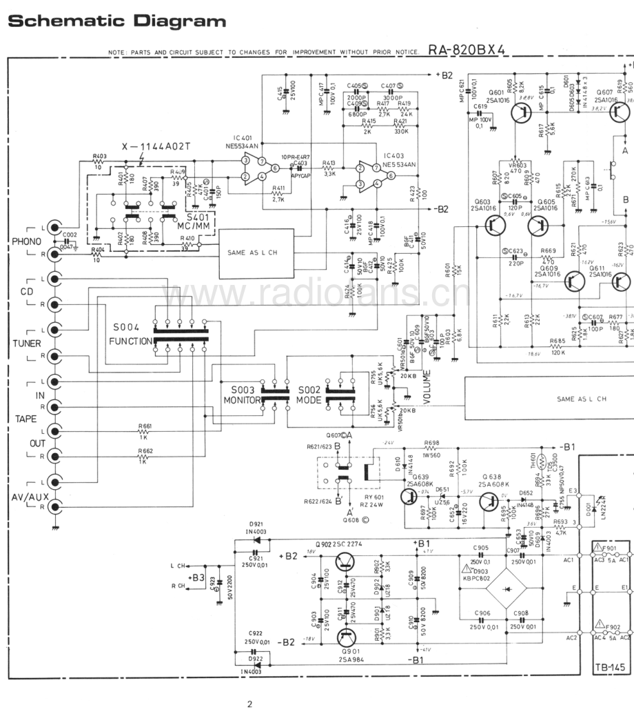 Rotel-RA820BX4-int-sm 维修电路原理图.pdf_第3页