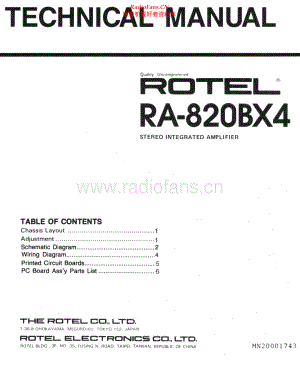 Rotel-RA820BX4-int-sm 维修电路原理图.pdf