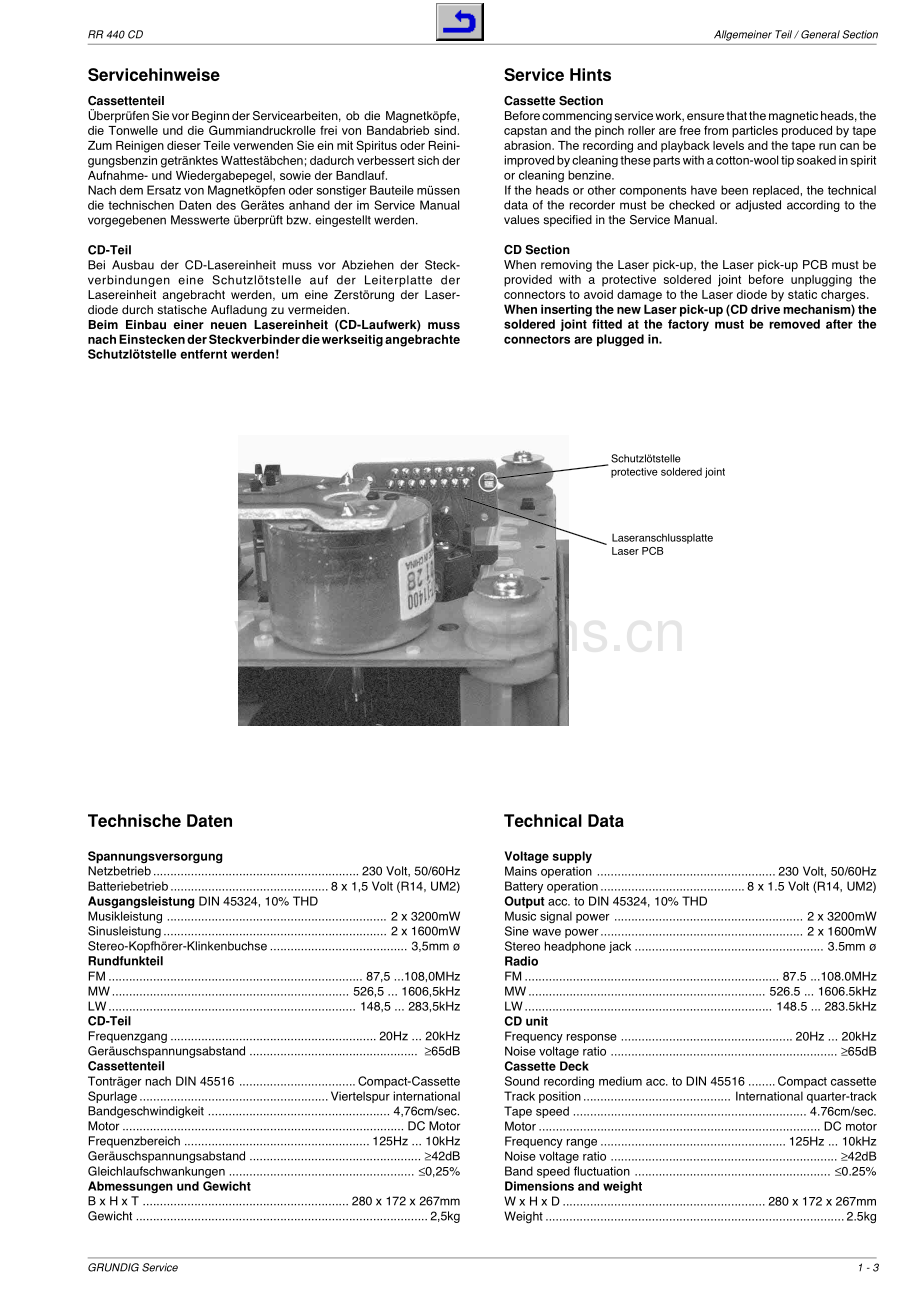 Grundig-RR440CD-tr-sm维修电路原理图.pdf_第3页