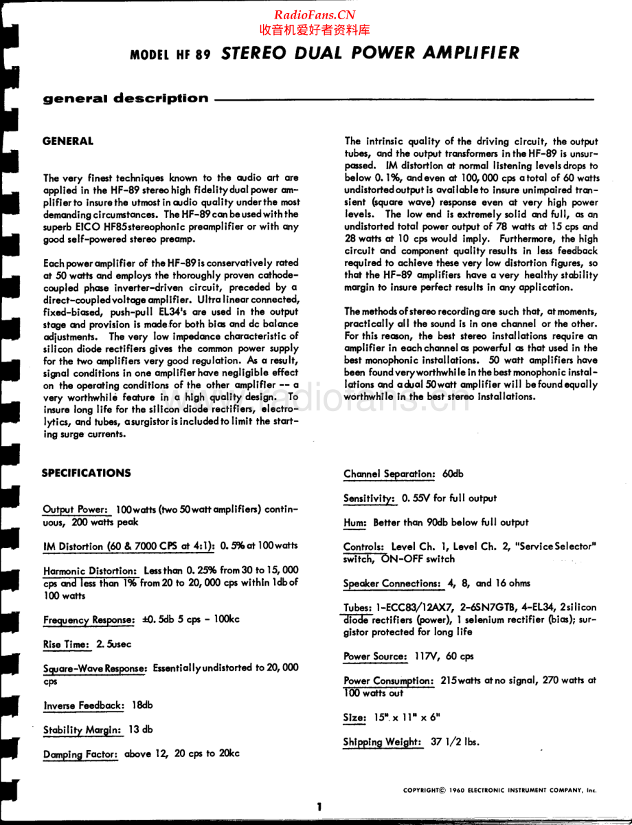 Eico-HF89-pwr-sm维修电路原理图.pdf_第2页