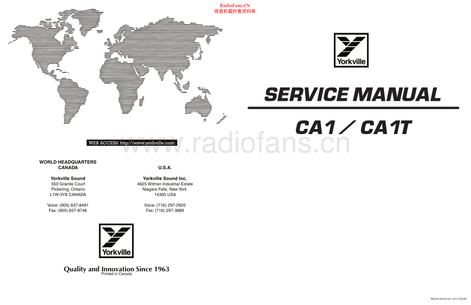 Yorkville-CA1-pwr-sm 维修电路原理图.pdf_第1页