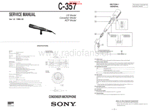 Sony-C357-mic-sm 维修电路原理图.pdf