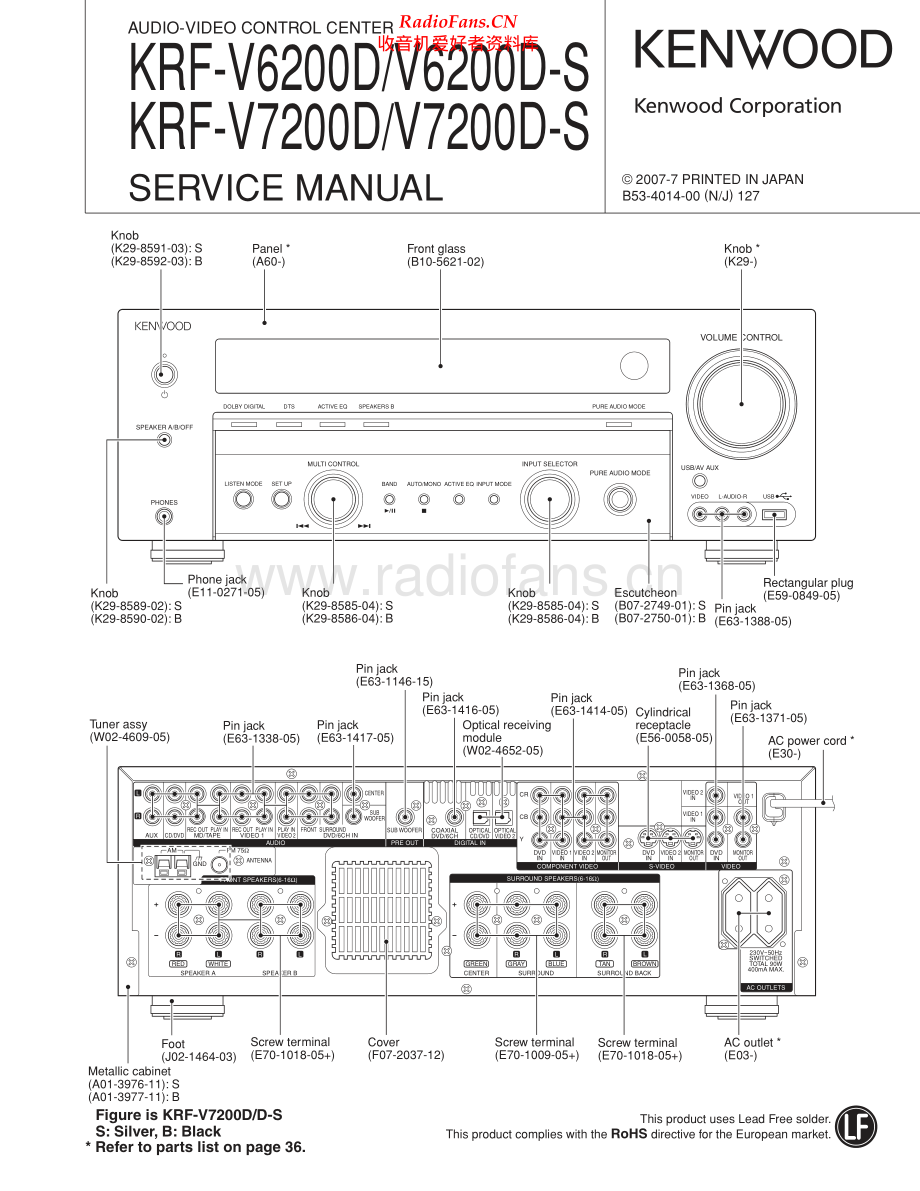 Kenwood-KRFV6200D-avr-sm 维修电路原理图.pdf_第1页