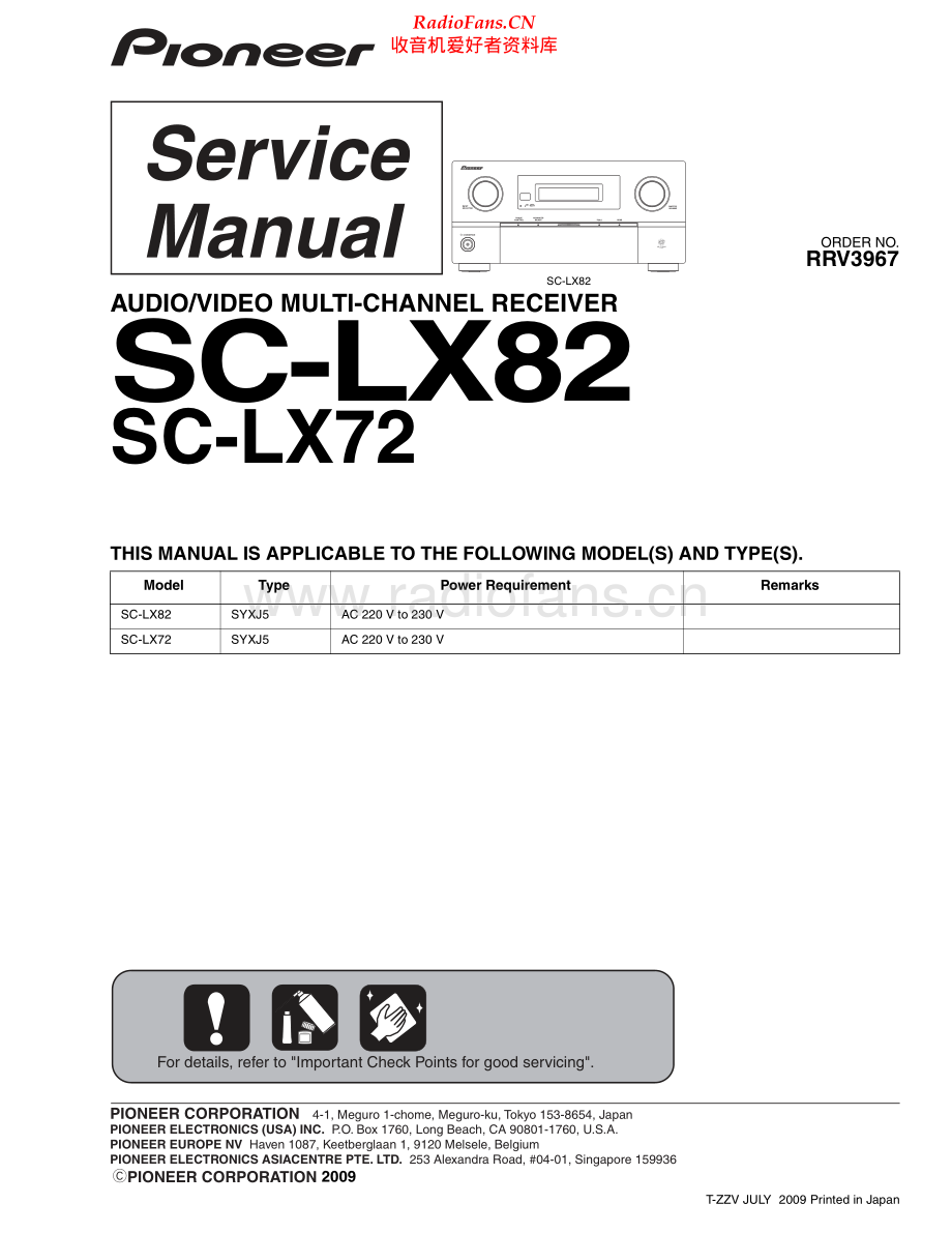 Pioneer-SCLX72-avr-sm 维修电路原理图.pdf_第1页