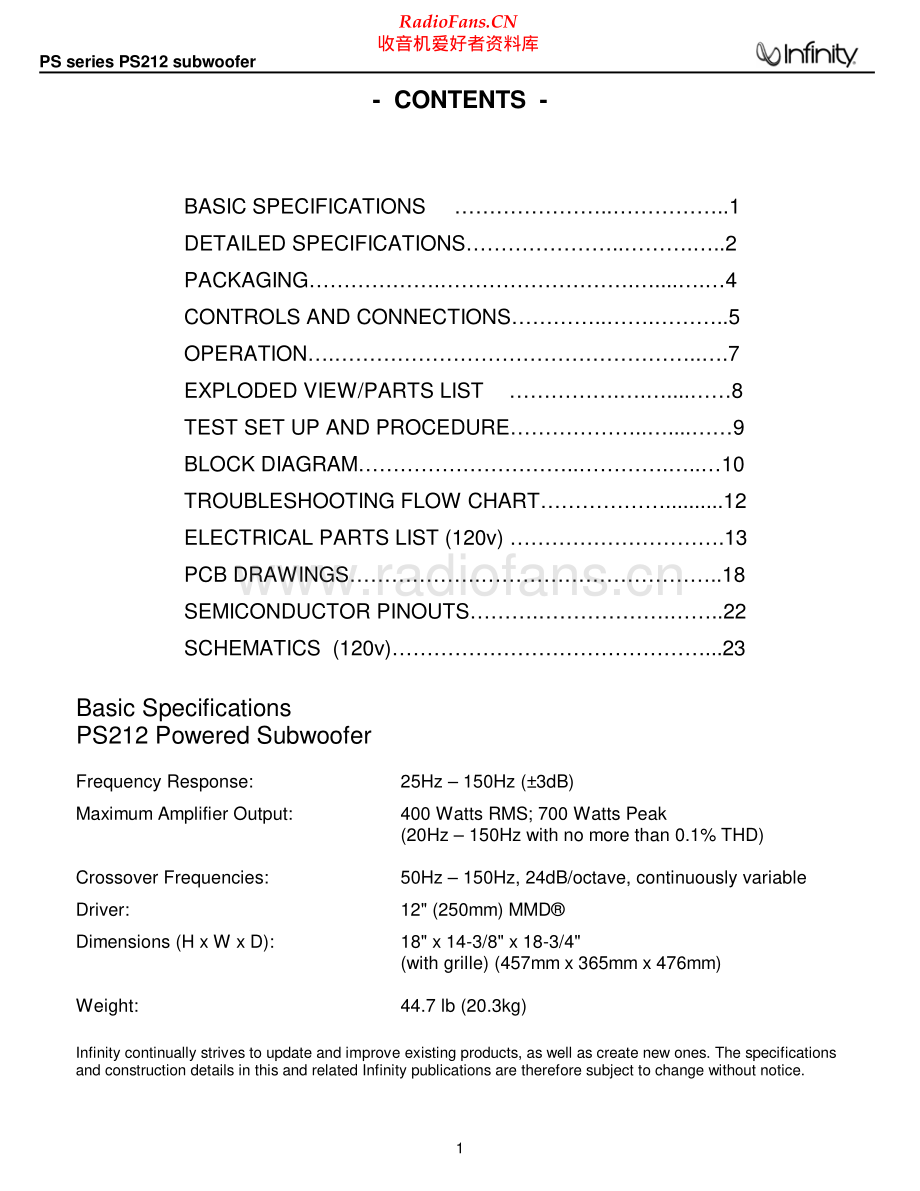 Infinity-PS212-sub-sm 维修电路原理图.pdf_第2页